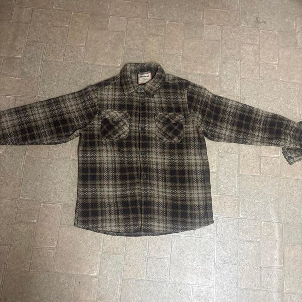 Hawke-co Men's Brown and Khaki Shirt